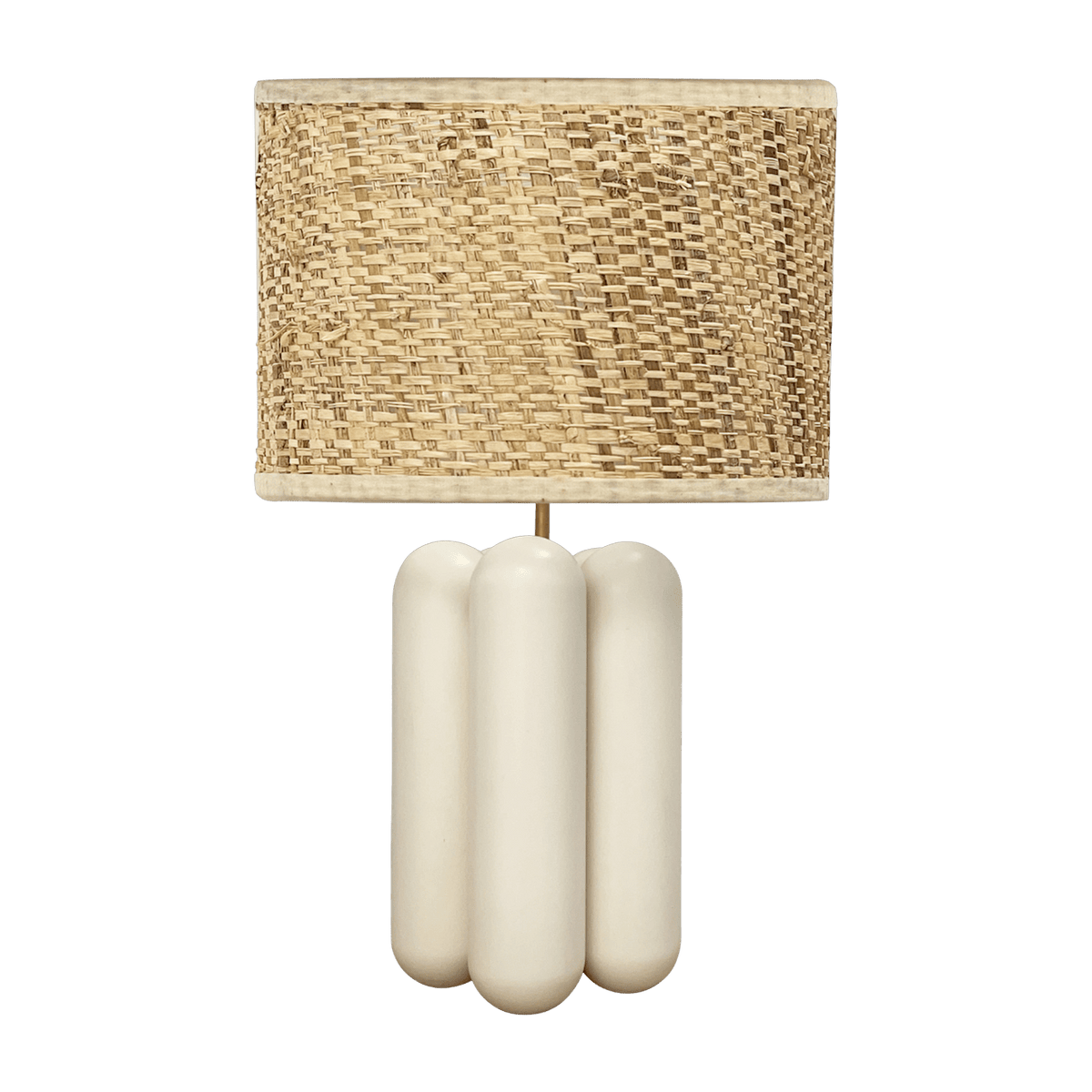 Big lamp in wood and raphia cream Charlotte - Cosin Paris - The Cool Republic