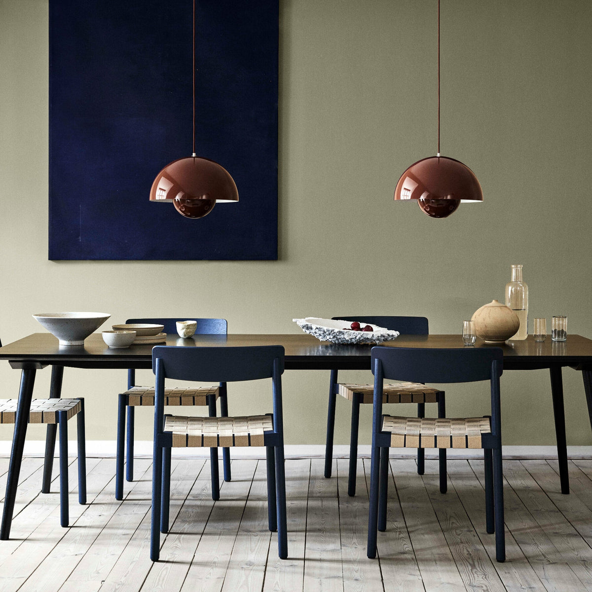 Grande suspension blanc mat Flowerpot VP7 - &tradition - The Cool Republic