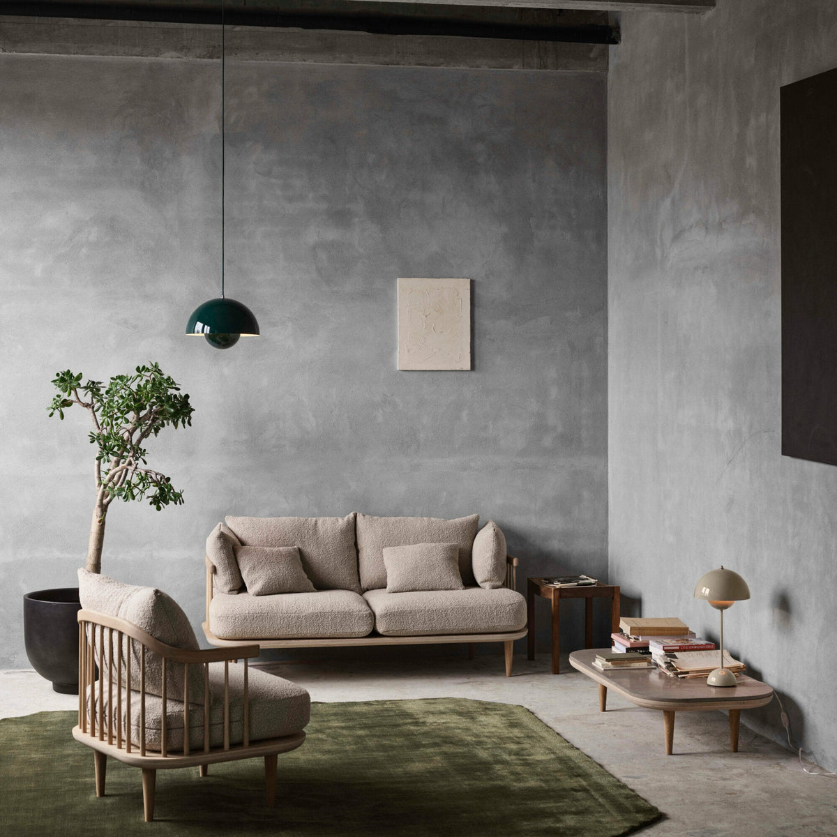 Grande suspension blanc mat Flowerpot VP7 - &tradition - The Cool Republic