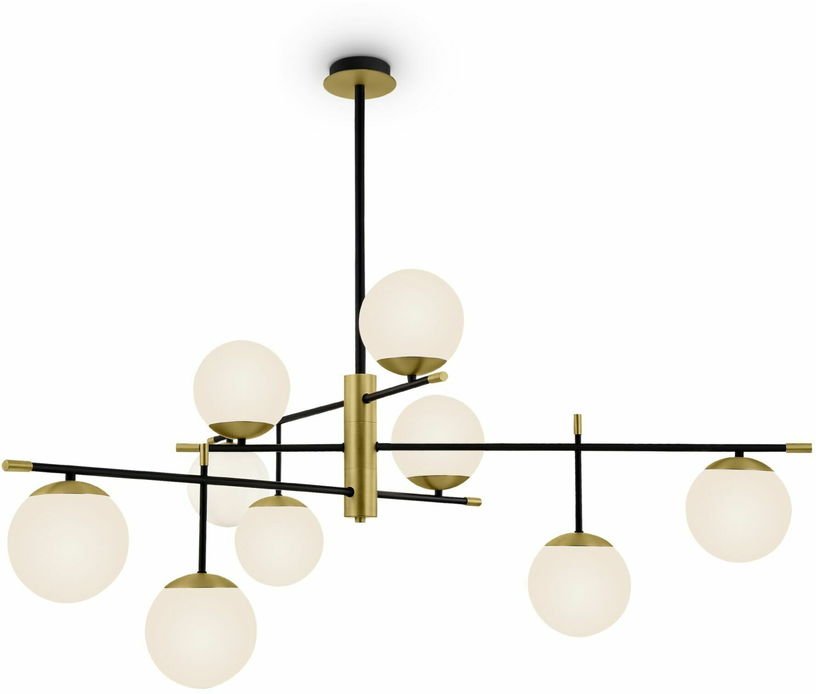 Grande suspension en verre et métal Nostalgie - Maytoni - The Cool Republic