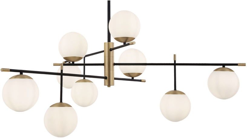 Grande suspension en verre et métal Nostalgie - Maytoni - The Cool Republic