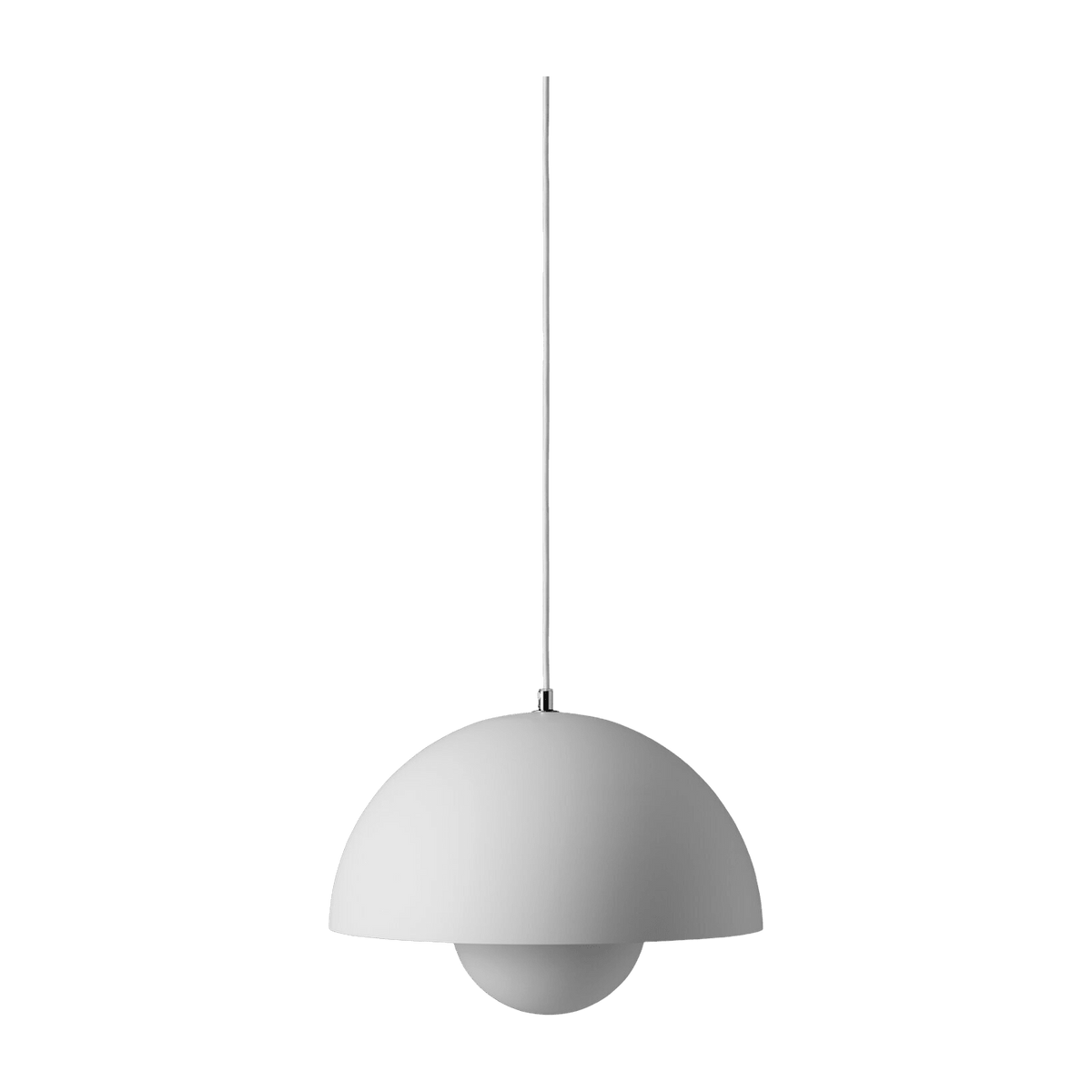 Grande suspension gris mat Flowerpot VP7 - &tradition - The Cool Republic
