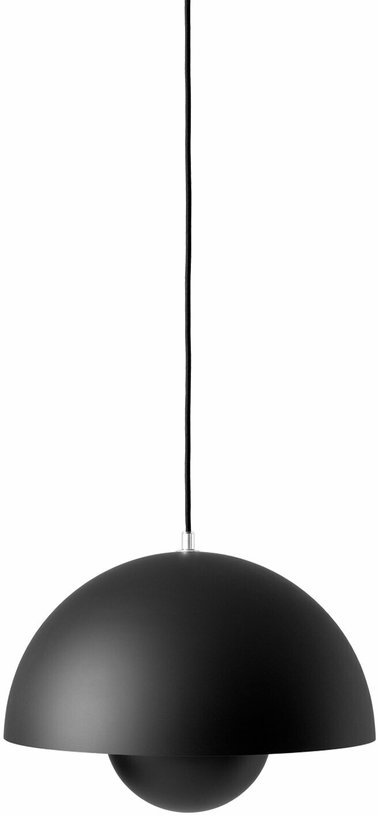 Grande suspension noir mat Flowerpot VP7 - &tradition - The Cool Republic