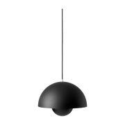 Grande suspension noir mat Flowerpot VP7 - &tradition - The Cool Republic