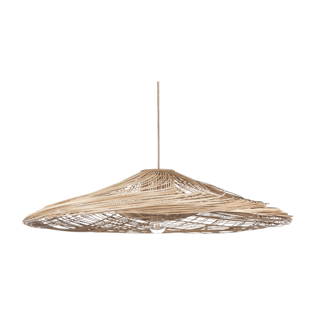 Grande suspension rotin Satelise - Forestier - The Cool Republic