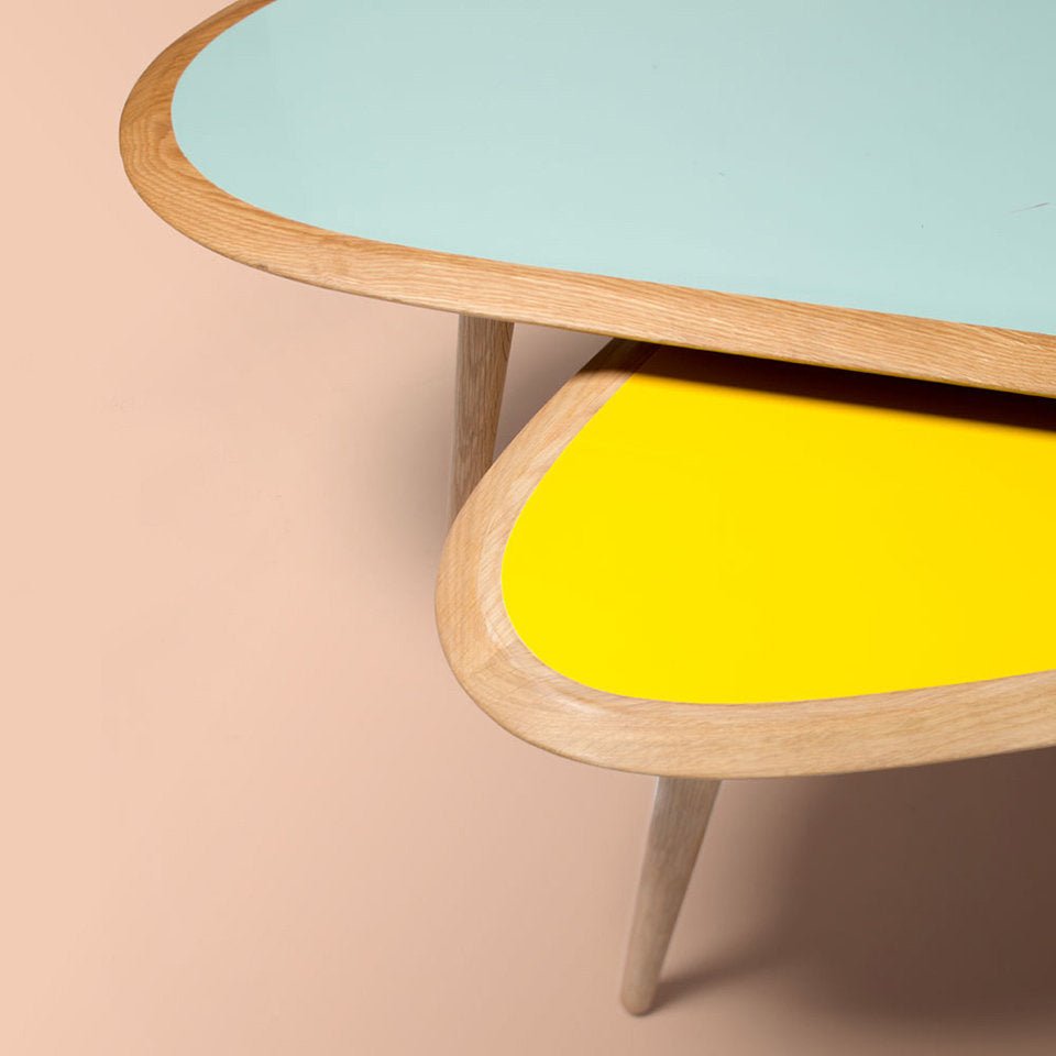 Grande table basse blanche Fifties - RED Edition - The Cool Republic