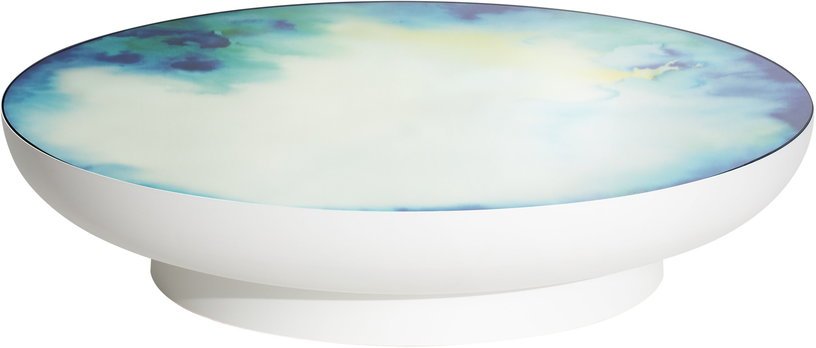 Grande table basse bleu - jaune 110 cm Francis - Petite Friture - The Cool Republic