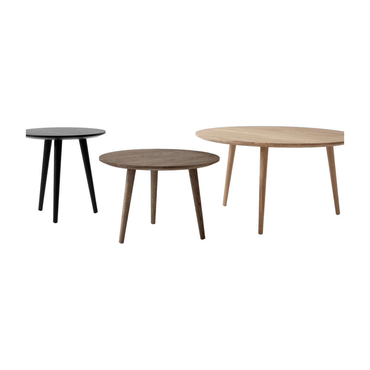 Grande table basse en chêne laqué noir In Between SK15 - &Tradition - The Cool Republic