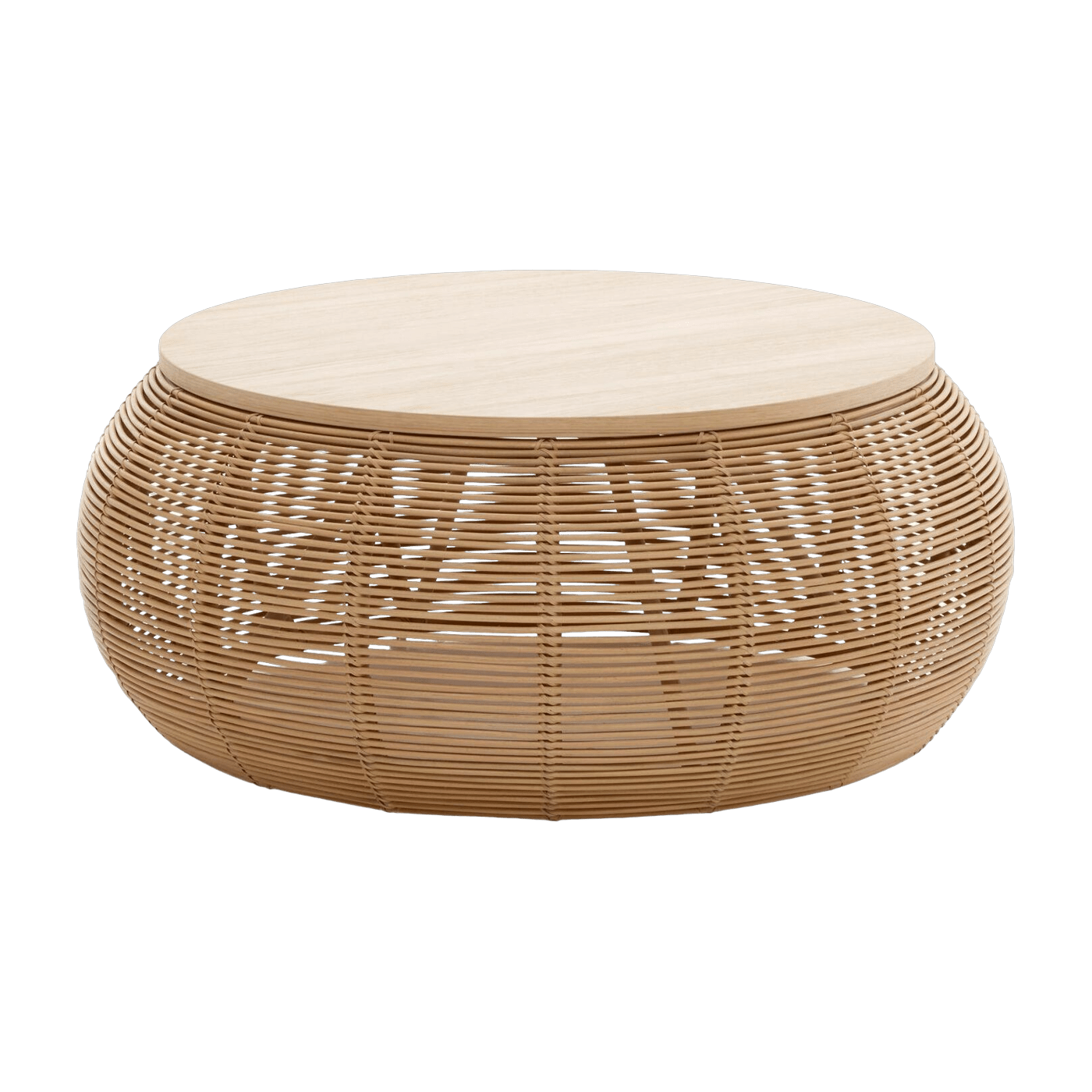 Grande Table basse en rotin Vivi - Vincent Sheppard - The Cool Republic