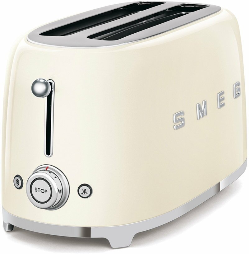 Grille - pain 2 grandes fentes crème Années 50 - Smeg - The Cool Republic