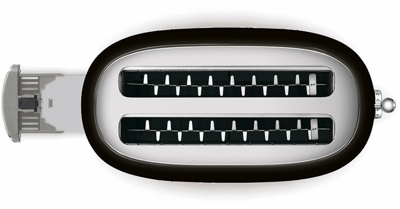 Grille - pain 2 grandes fentes noir Années 50 - Smeg - The Cool Republic