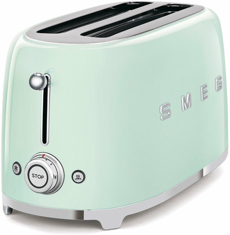 Grille - pain 2 grandes fentes vert d'eau Années 50 - Smeg - The Cool Republic