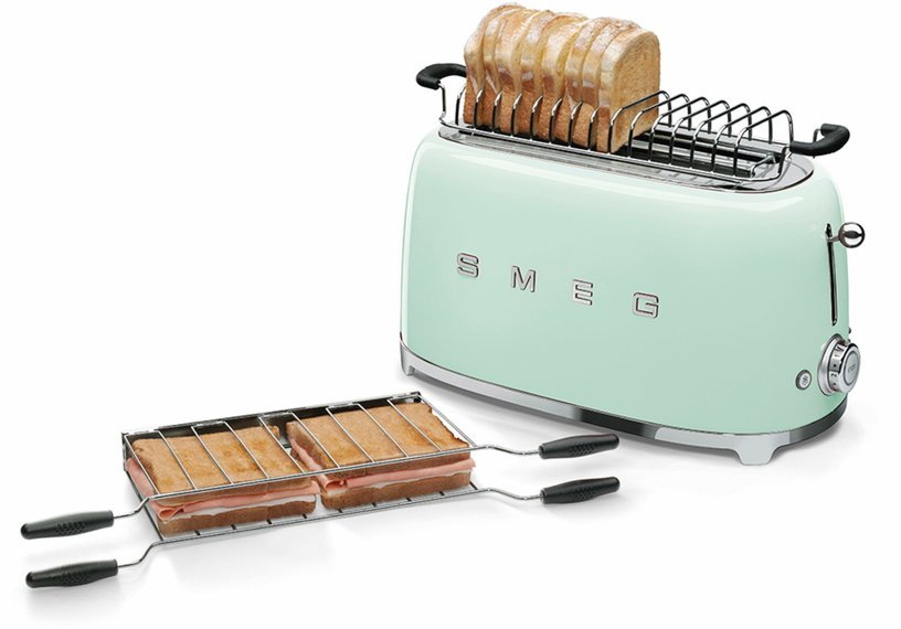 Grille - pain 2 grandes fentes vert d'eau Années 50 - Smeg - The Cool Republic