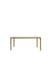 Table à manger d'extérieur rectangulaire en teck et céramique blanc 180x90cm Elko - Vincent Sheppard