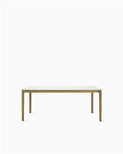 Table à manger d'extérieur rectangulaire en teck et céramique blanc 240x100cm Elko - Vincent Sheppard