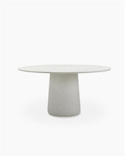 Runder Outdoor-Esstisch aus geflecktem Zement 150x75cm Mistral - Vincent Sheppard