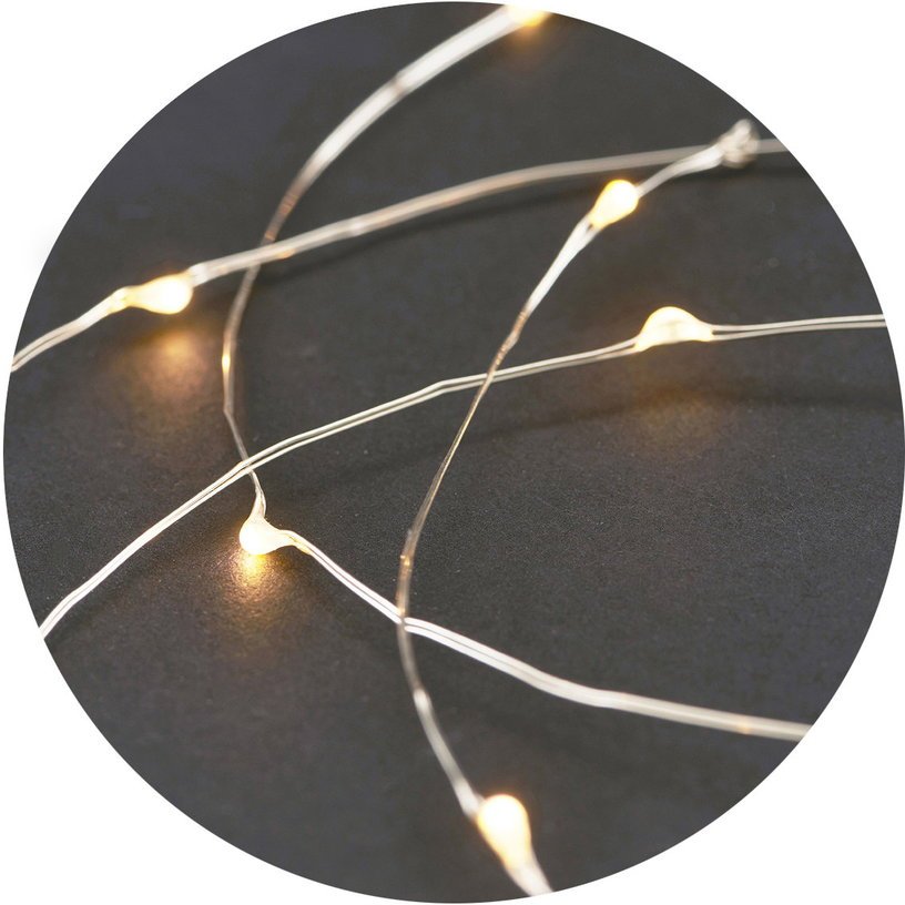 Guirlande lumineuse argentée String Lights - House Doctor - The Cool Republic