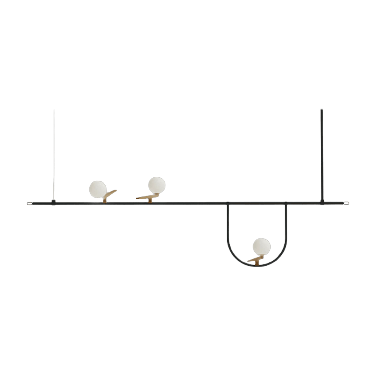 Haute suspension noire Yanzi - Artemide - The Cool Republic