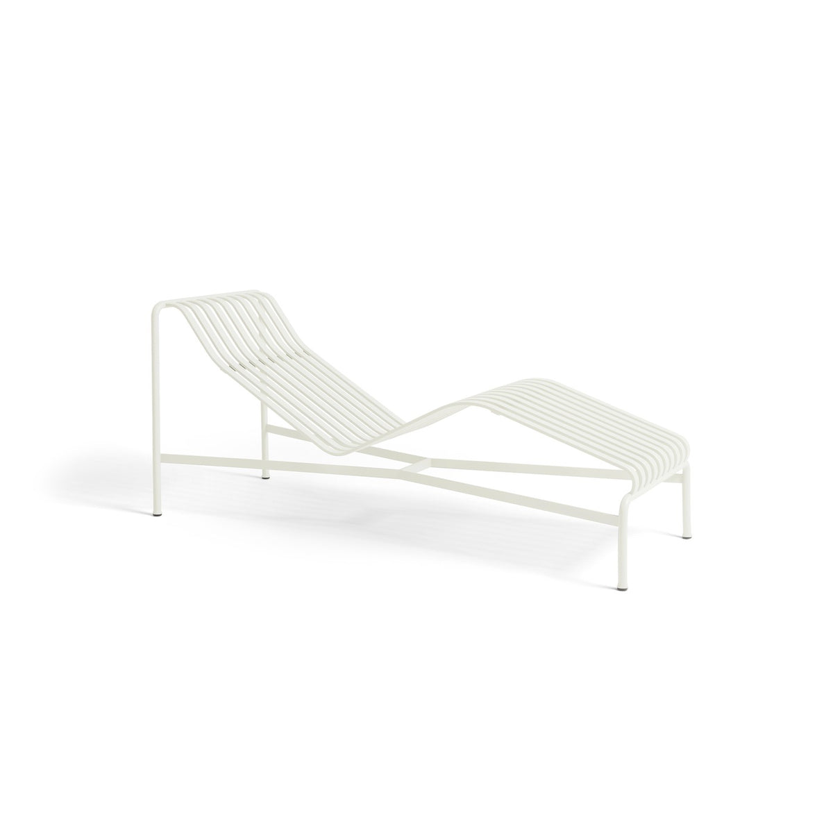 Chaise longue Palissade metal crema - HAY