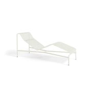 Chaise longue Palissade metallo crema - HAY