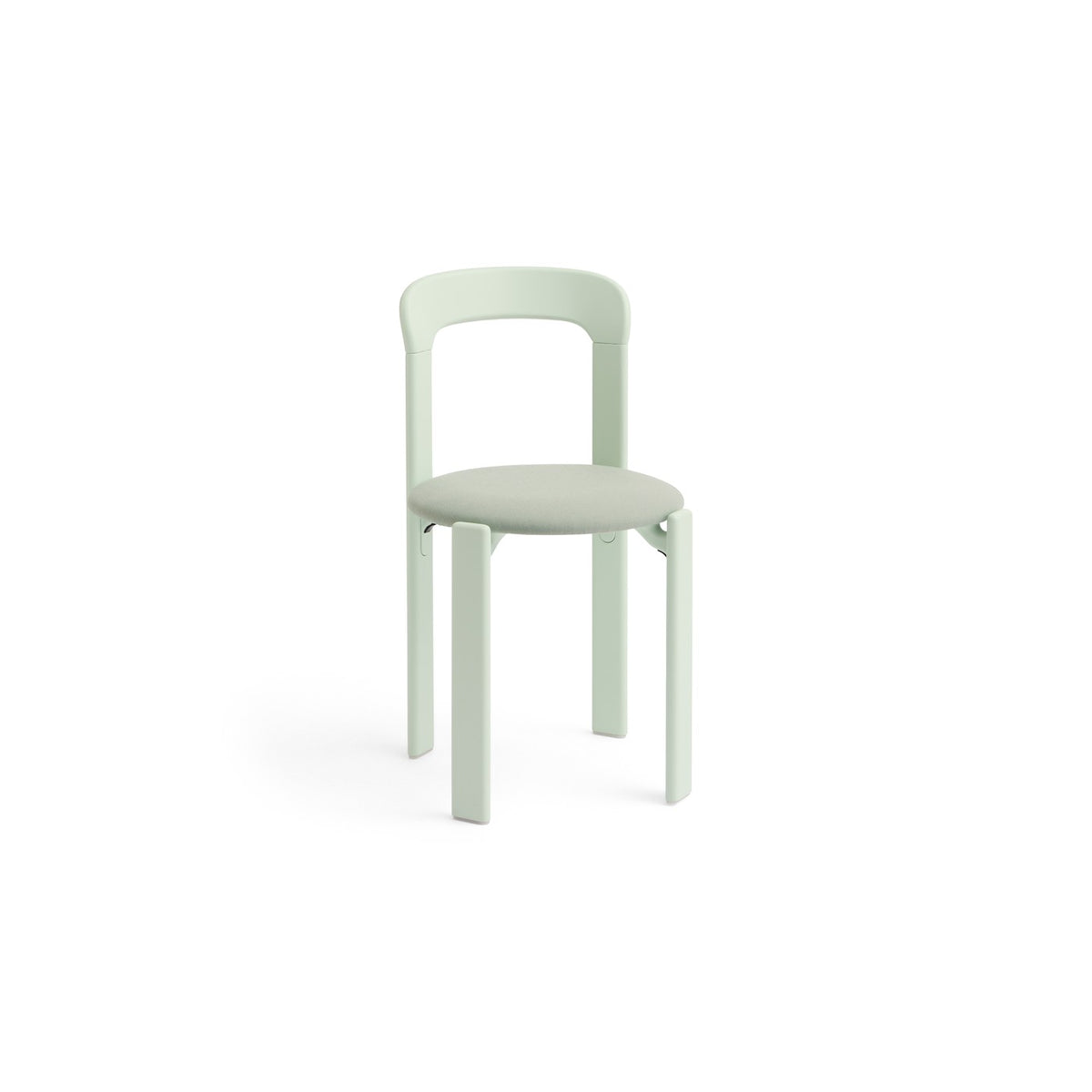 Chaise en hêtre laqué et tissus vert menthe Rey - Hay