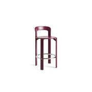 Sgabello Rey in Faggio Laccato Bordeaux 65cm - Hay