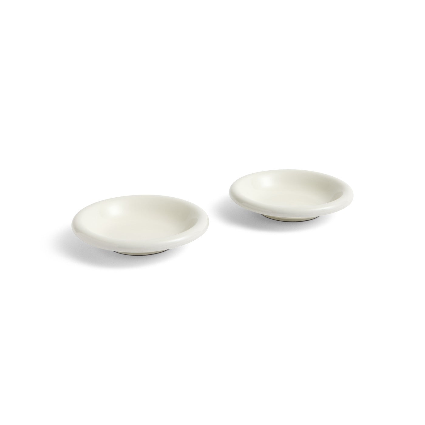 2 Terracotta Bowls White 20 cm Barro - HAY