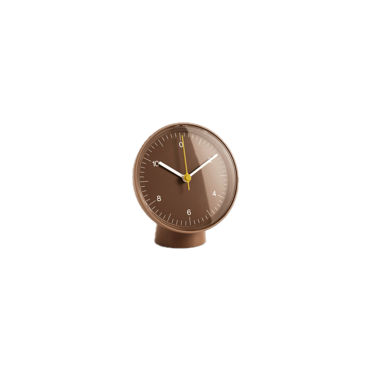 Brown metal table clock 13 cm - HAY