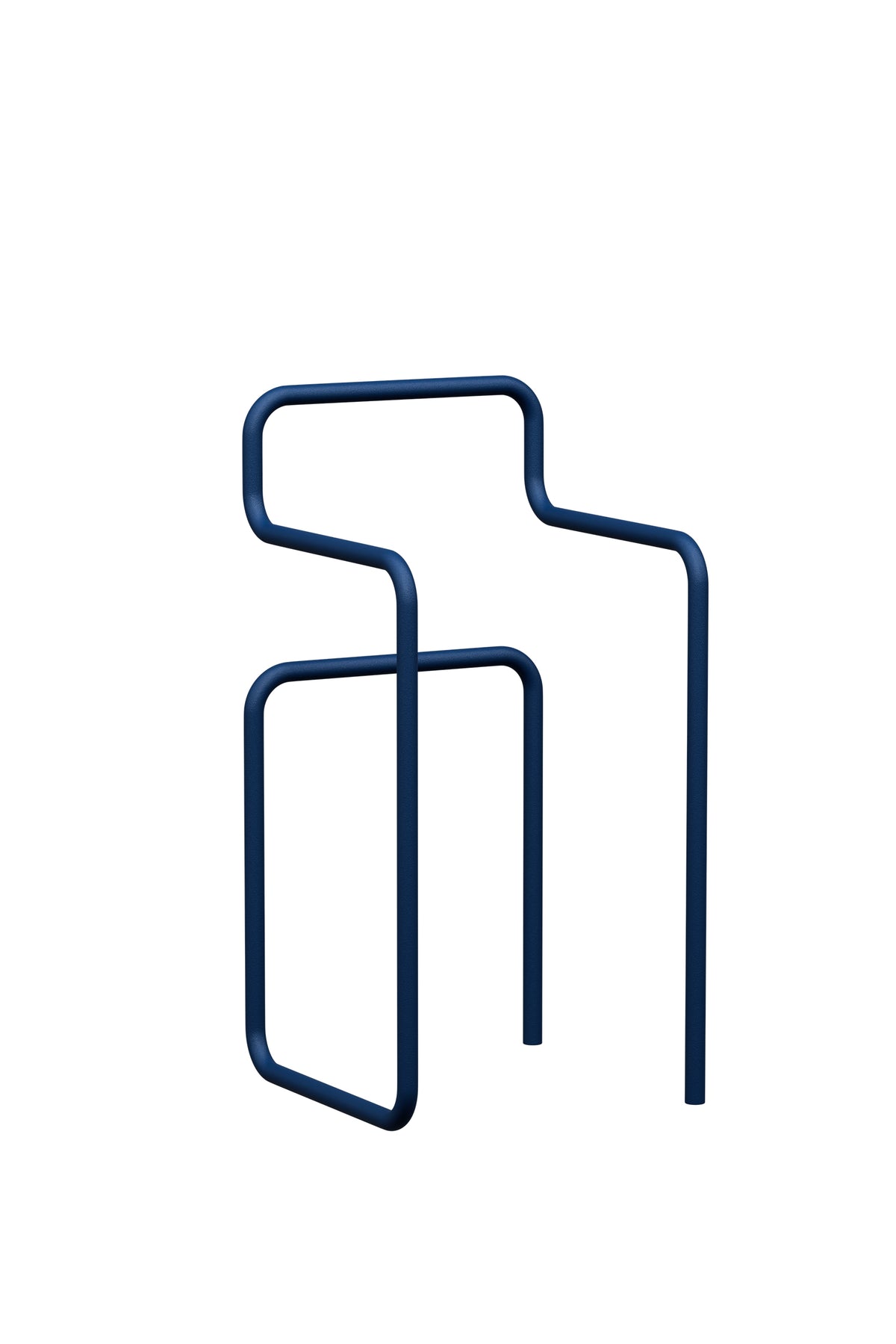 Portant à vêtements en acier bleu martini 89,5x42,5cm James - Metallbude