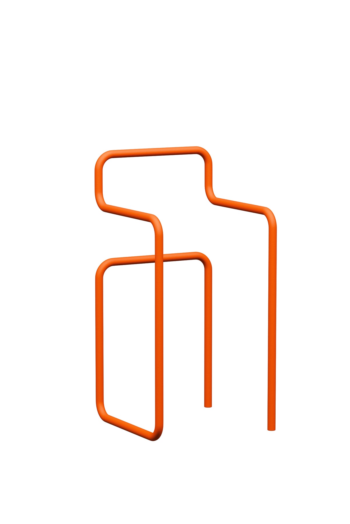 Portant à vêtements en acier orange sprizz 89,5x42,5cm James - Metallbude