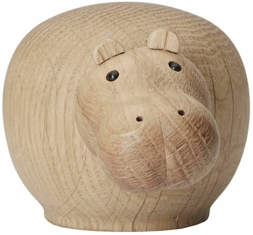 Hippopotame en chêne 6,9 cm Hibo - Woud - The Cool Republic