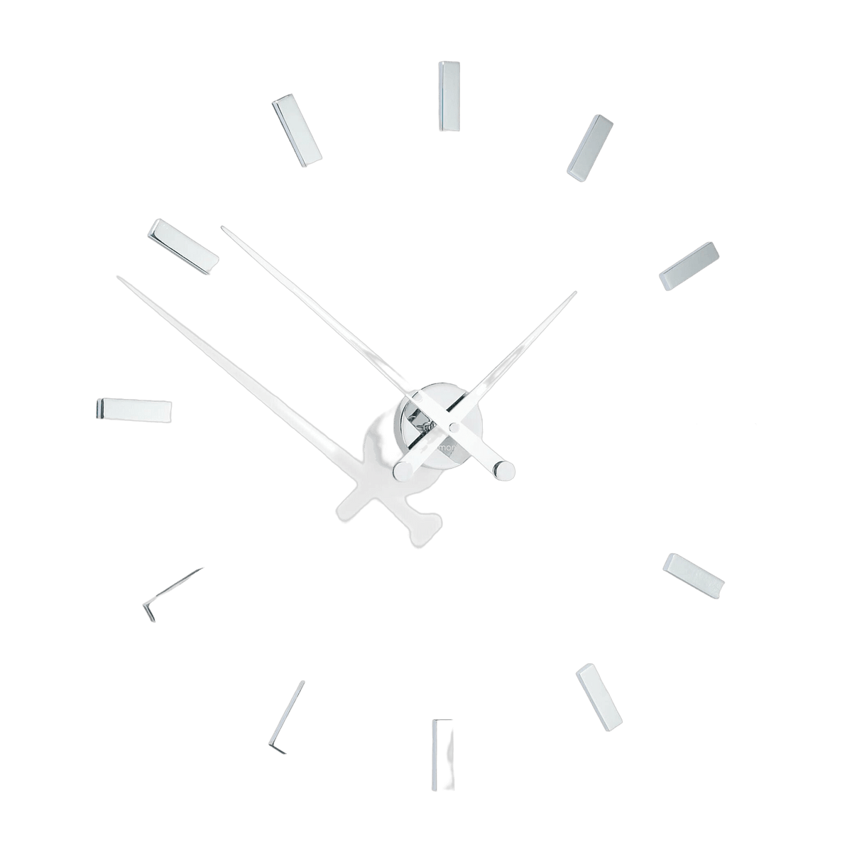 Horloge murale 12 signaux horaires aiguilles blanches Tacón I - Nomon - The Cool Republic