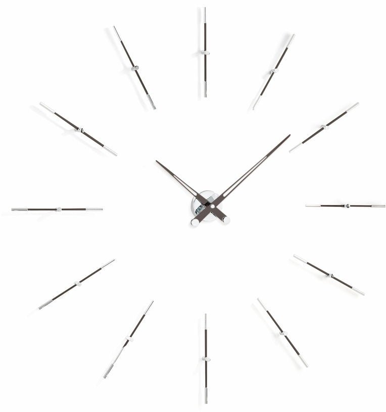 Horloge murale 12 signaux horaires aiguilles noires Merlín I - Nomon - The Cool Republic