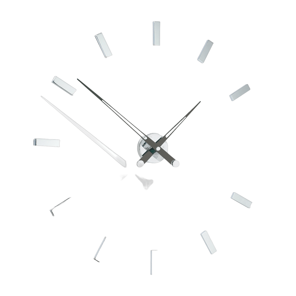 Horloge murale 12 signaux horaires aiguilles noires Tacón I - Nomon - The Cool Republic