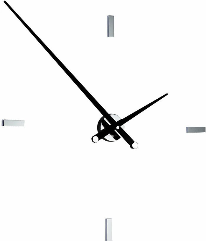 Horloge murale 4 signaux horaires aiguilles noires Tacón L - Nomon - The Cool Republic