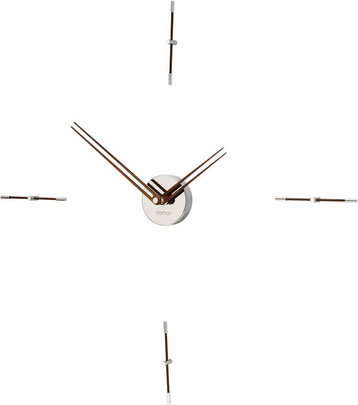 Horloge murale argentée 4 signaux horaires Mini Merlín N - Nomon - The Cool Republic