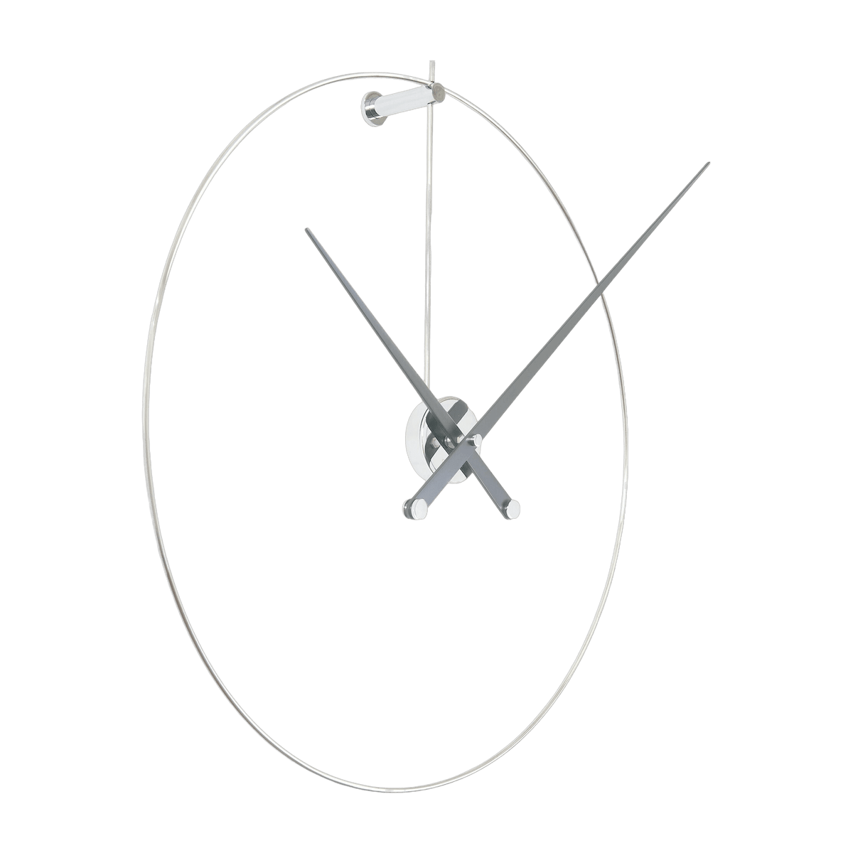 Horloge murale argentée New Anda - Nomon - The Cool Republic