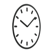 Horloge murale blanche et noire Tempo - Magis - The Cool Republic