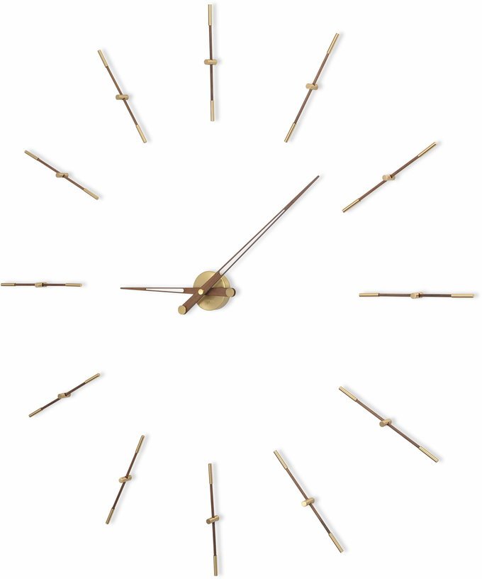 Horloge murale dorée 12 signaux horaires 125 cm Merlín G - Nomon - The Cool Republic