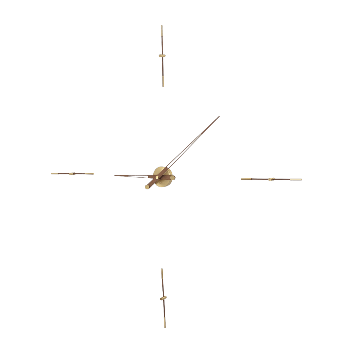 Horloge murale dorée 4 signaux horaires 155 cm Merlín G - Nomon - The Cool Republic