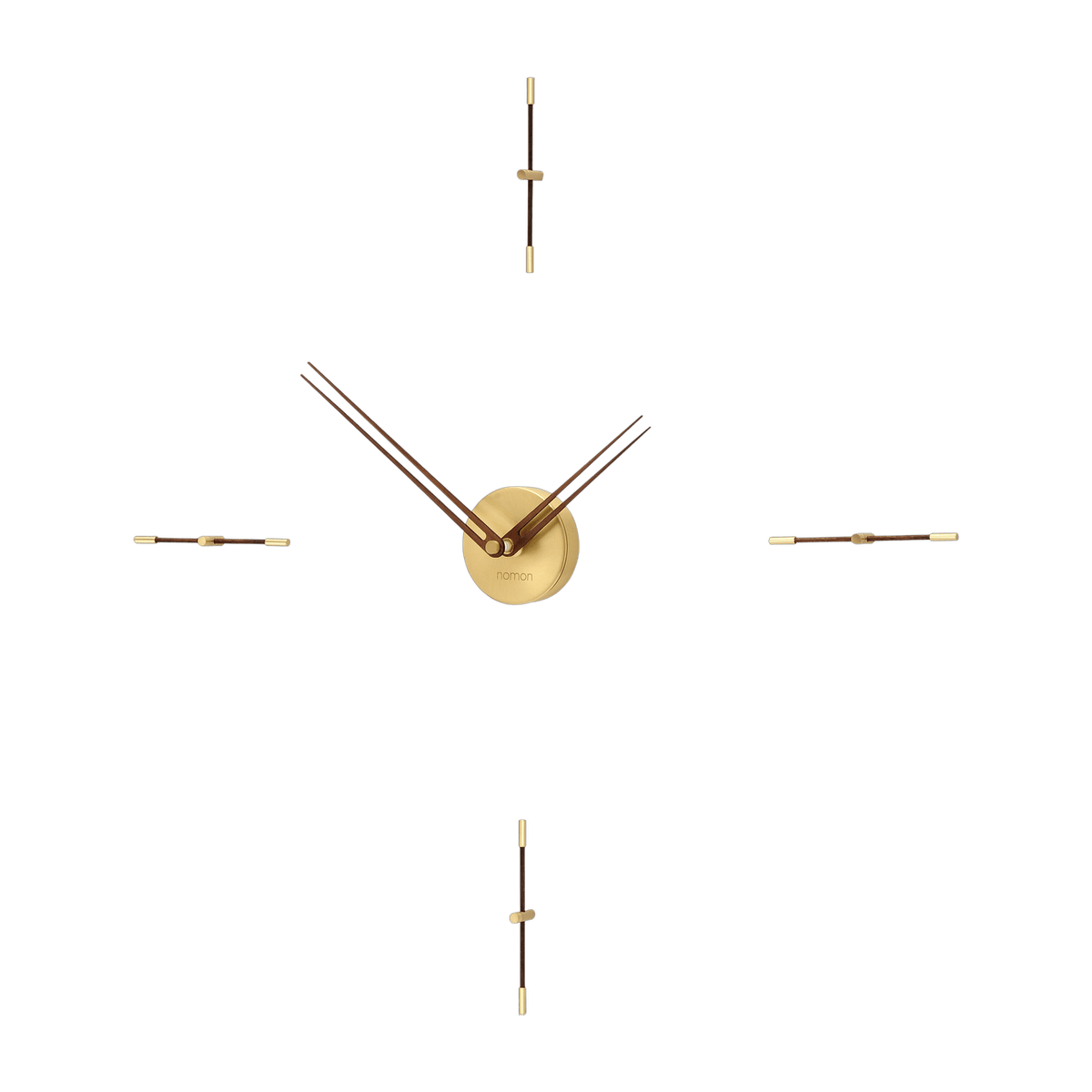Horloge murale dorée 4 signaux horaires Mini Merlín G - Nomon - The Cool Republic