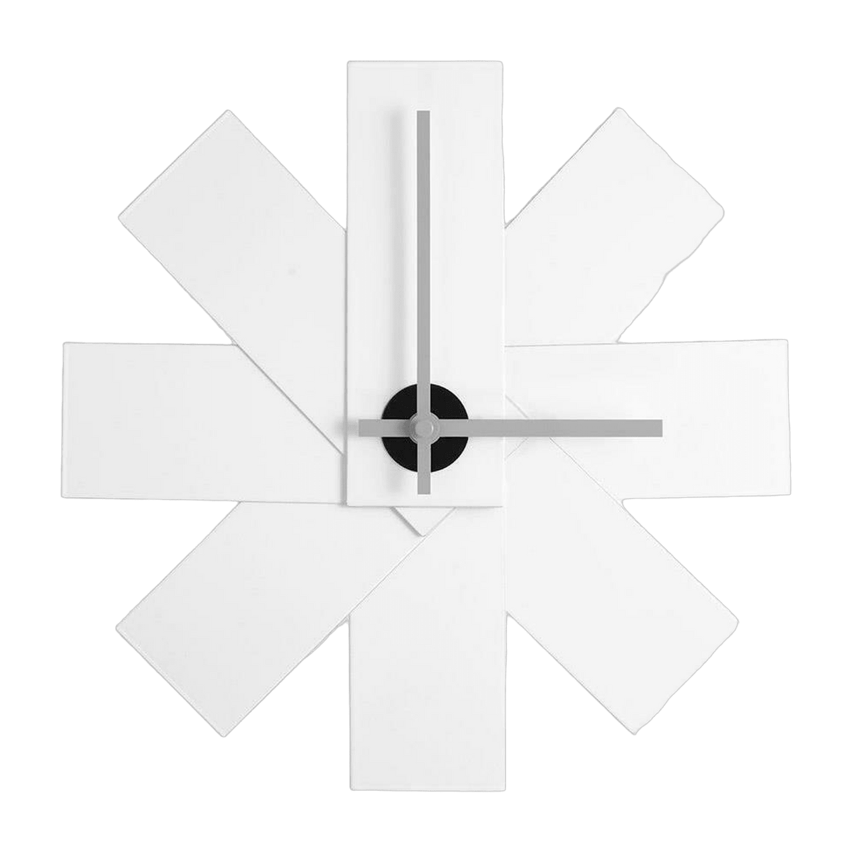 Horloge murale en métal blanche Watch Me - Normann Copenhagen - The Cool Republic