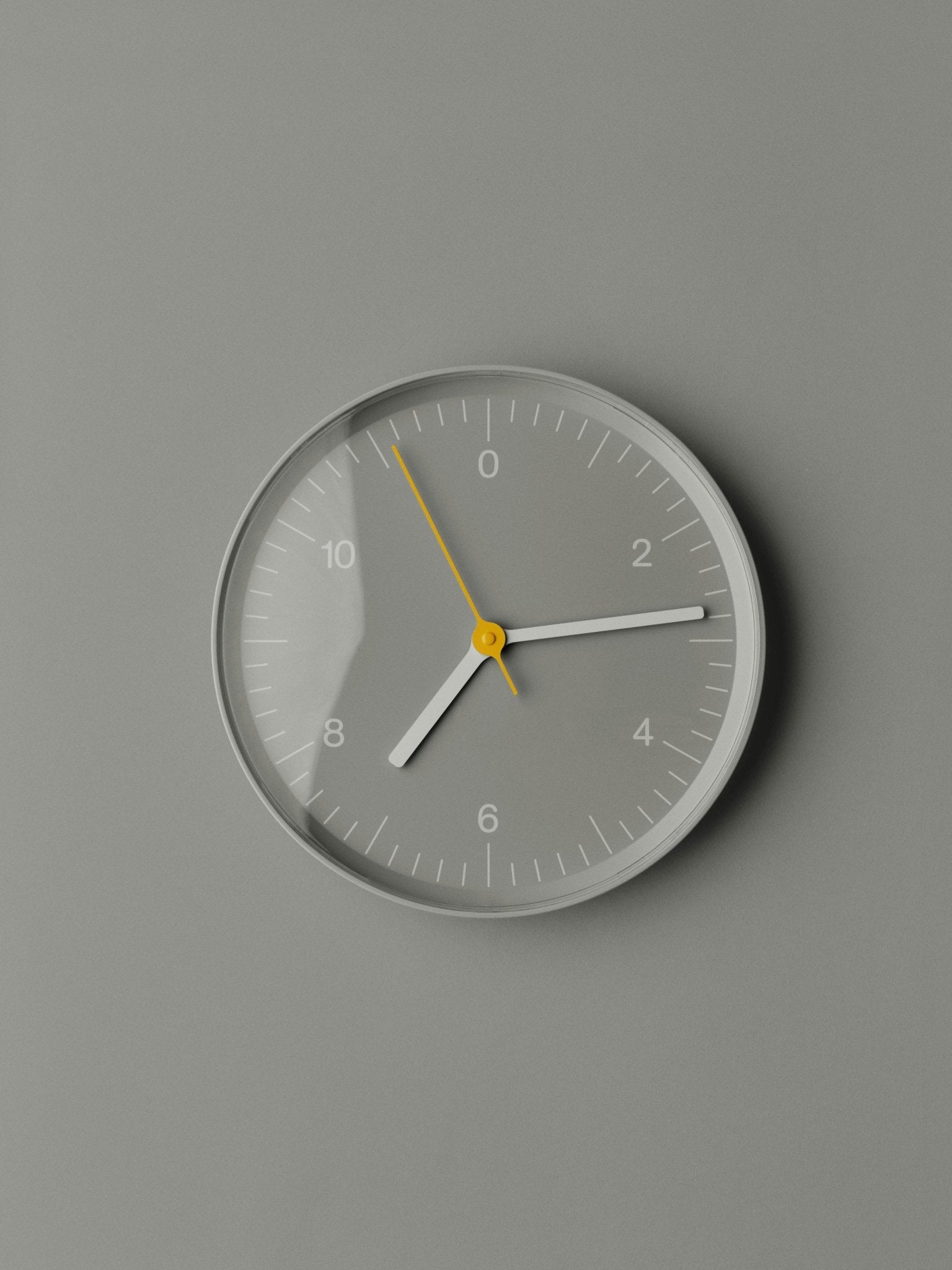 Horloge murale en métal gris 26,5cm - HAY - The Cool Republic