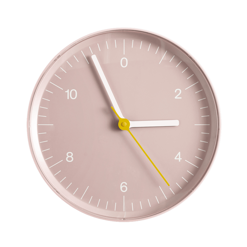 Horloge murale en métal rose 26,5cm - HAY - The Cool Republic