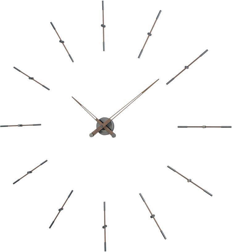 Horloge murale grise 12 signaux horaires 125 cm Merlín T - Nomon - The Cool Republic