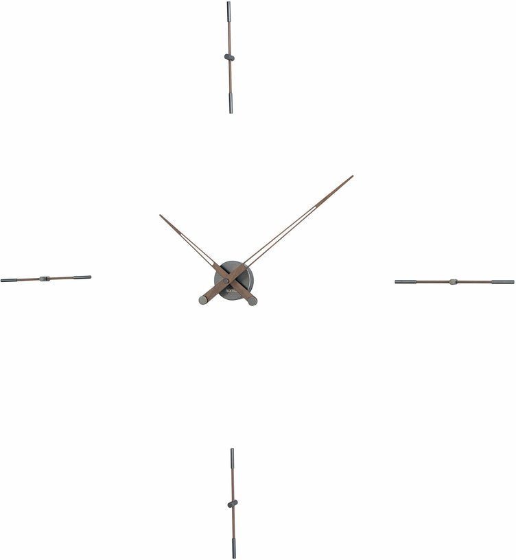 Horloge murale grise 4 signaux horaires 155 cm Merlín T - Nomon - The Cool Republic