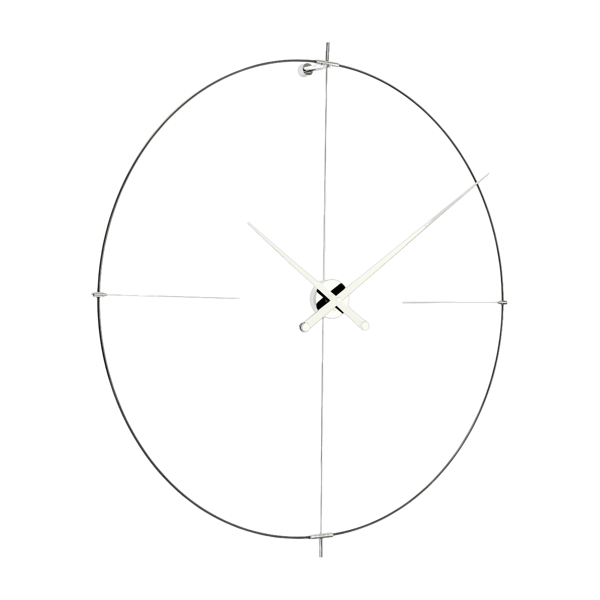 Horloge murale noire aiguilles blanches Bilbao L - Nomon - The Cool Republic