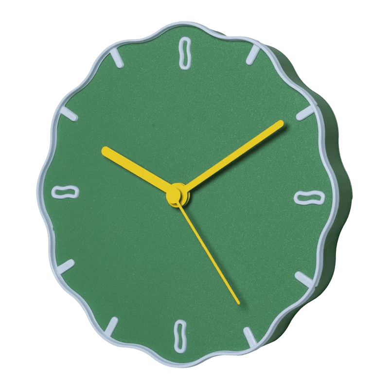 Green wall clock 21x3,5cm Margherita - WARREN ET LAETICIA - The Cool Republic