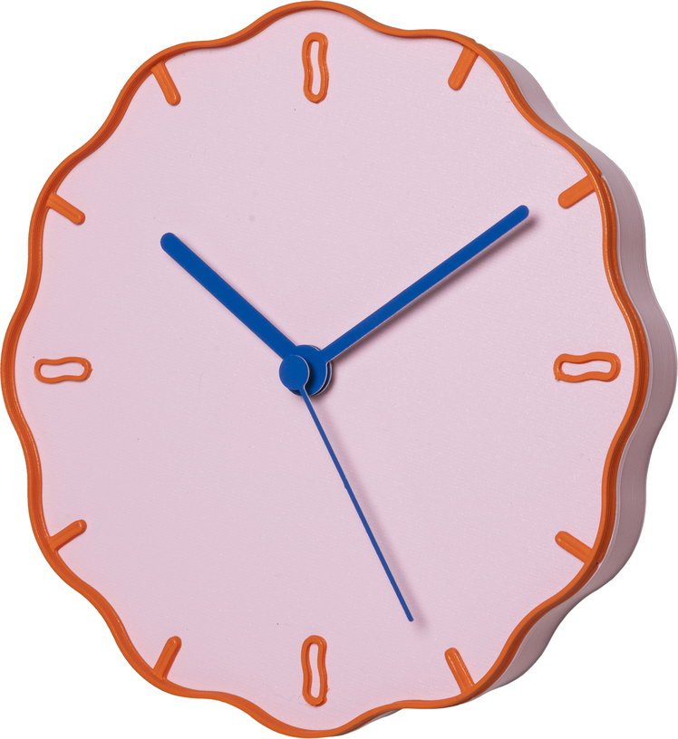 Horloge organique rose 21x3,5cm Margherita - WARREN ET LAETICIA - The Cool Republic