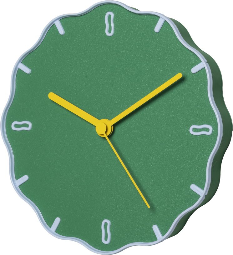Horloge organique verte 21x3,5cm Margherita - WARREN ET LAETICIA - The Cool Republic